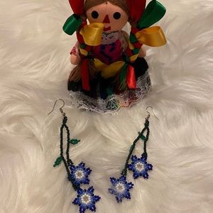 Hand made beaded earrings